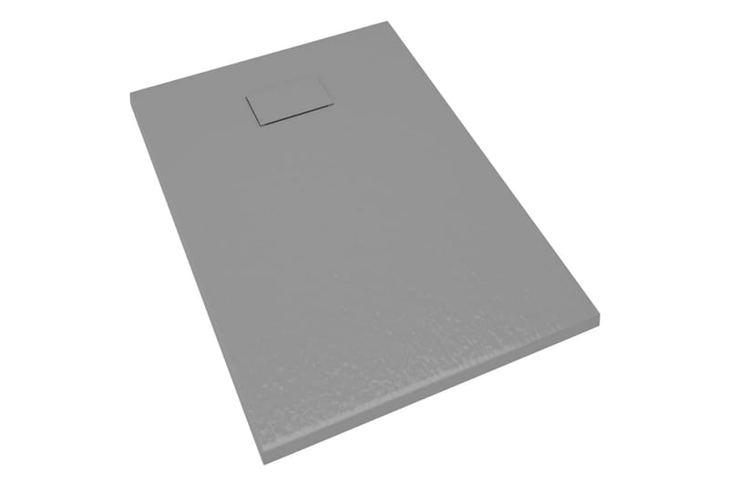 Dusjbrett SMC grå 100x70 cm - Grå - Hus & oppussing - Kjøkken & bad - Baderom - Dusjutstyr & tilbehør