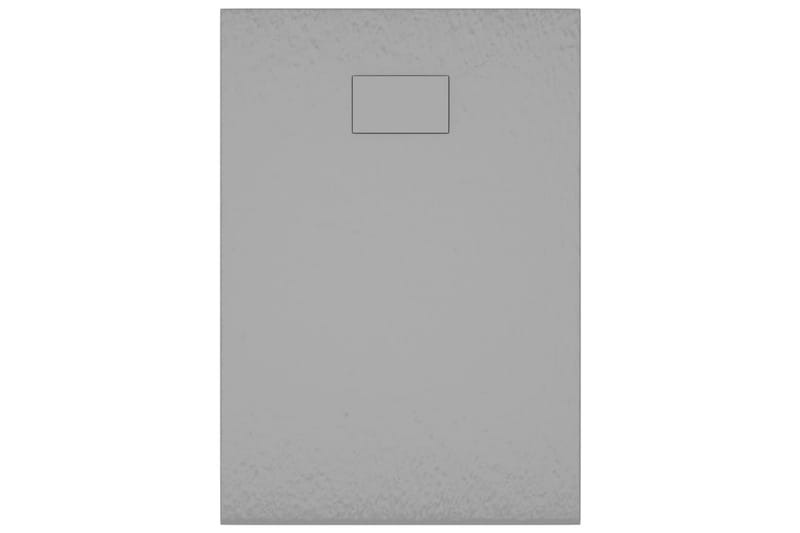 Dusjbrett SMC grå 100x70 cm - Grå - Hus & oppussing - Kjøkken & bad - Baderom - Dusjutstyr & tilbehør