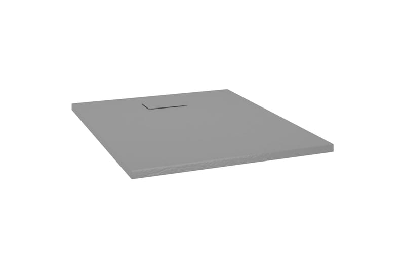 Dusjbrett SMC grå 100x80 cm - Grå - Hus & oppussing - Kjøkken & bad - Baderom - Dusjutstyr & tilbehør
