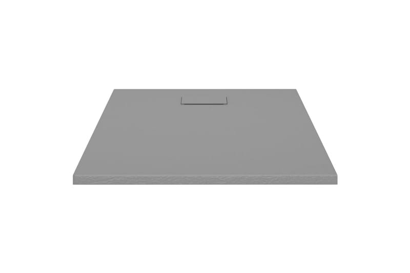 Dusjbrett SMC grå 100x80 cm - Grå - Hus & oppussing - Kjøkken & bad - Baderom - Dusjutstyr & tilbehør