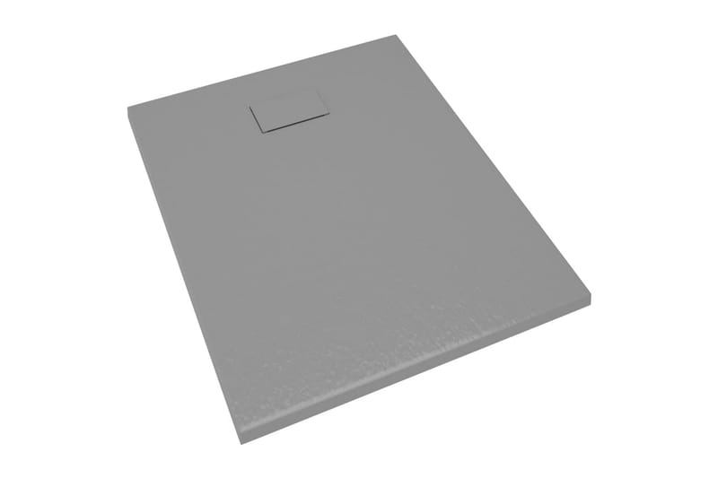 Dusjbrett SMC grå 100x80 cm - Grå - Dusjkar - Øvrig