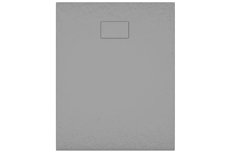 Dusjbrett SMC grå 100x80 cm - Grå - Hus & oppussing - Kjøkken & bad - Baderom - Dusjutstyr & tilbehør