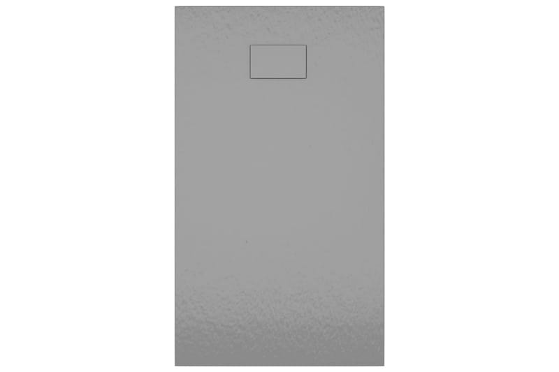 Dusjbrett SMC grå 120x70 cm - Grå - Hus & oppussing - Kjøkken & bad - Baderom - Dusjutstyr & tilbehør