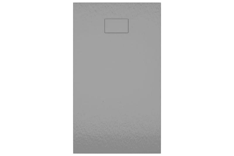 Dusjbrett SMC grå 120x70 cm - Grå - Dusjkar - Øvrig