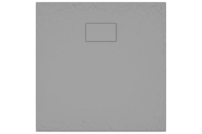 Dusjbrett SMC grå 80x80 cm - Grå - Hus & oppussing - Kjøkken & bad - Baderom - Dusjutstyr & tilbehør