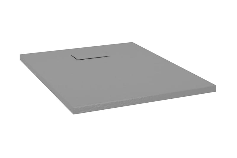 Dusjbrett SMC grå 90x70 cm - Grå - Dusjkar - Øvrig