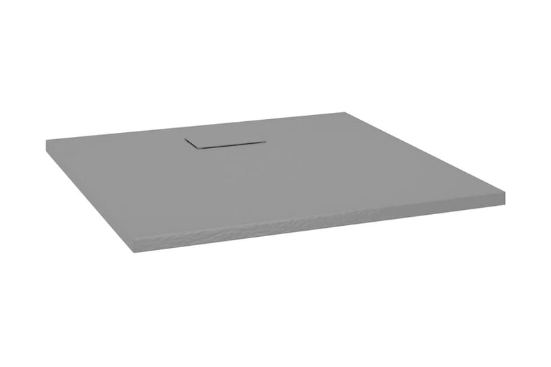 Dusjbrett SMC grå 90x80 cm - Grå - Hus & oppussing - Kjøkken & bad - Baderom - Dusjutstyr & tilbehør
