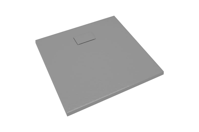 Dusjbrett SMC grå 90x80 cm - Grå - Hus & oppussing - Kjøkken & bad - Baderom - Dusjutstyr & tilbehør