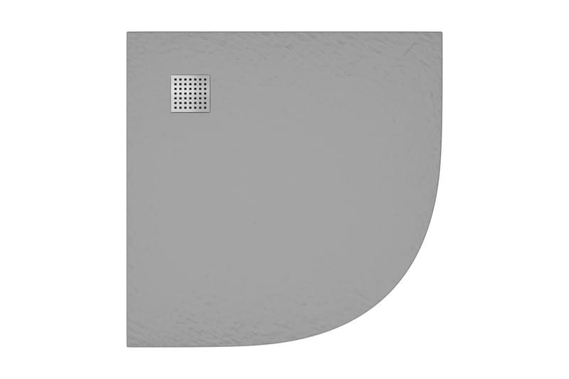 Dusjbrett SMC grå 90x90 cm - Grå - Dusjkar - Øvrig