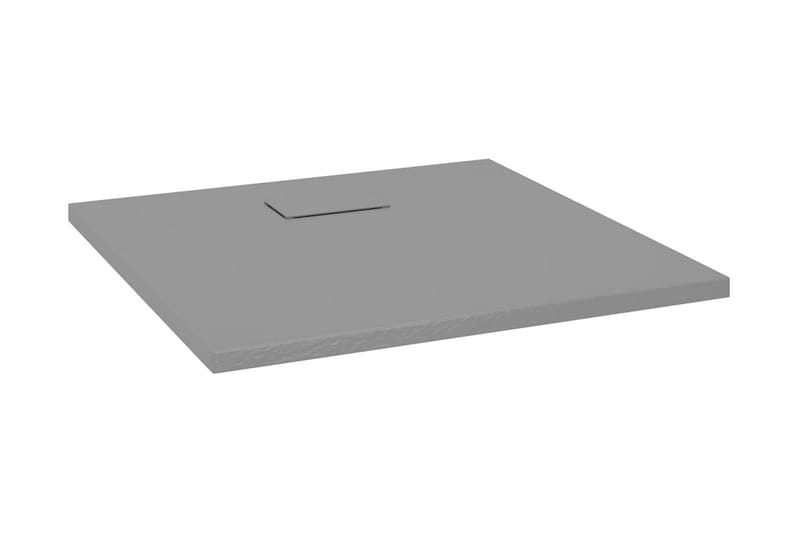 Dusjbrett SMC grå 90x90 cm - Grå - Hus & oppussing - Kjøkken & bad - Baderom - Dusjutstyr & tilbehør