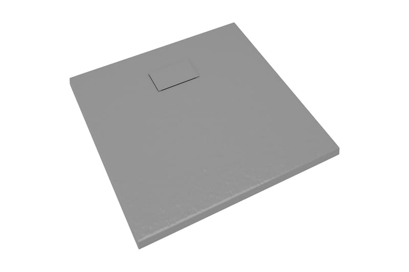 Dusjbrett SMC grå 90x90 cm - Grå - Hus & oppussing - Kjøkken & bad - Baderom - Dusjutstyr & tilbehør