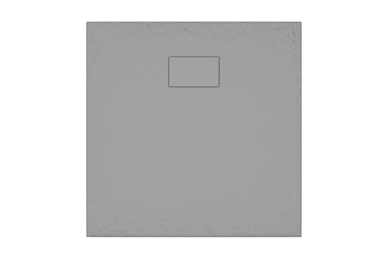 Dusjbrett SMC grå 90x90 cm - Grå - Hus & oppussing - Kjøkken & bad - Baderom - Dusjutstyr & tilbehør