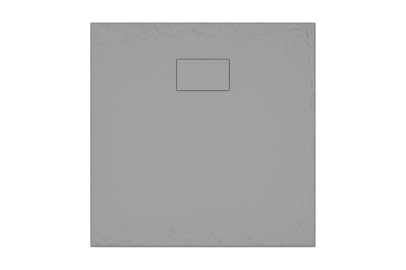 Dusjbrett SMC grå 90x90 cm - Grå - Dusjkar - Øvrig