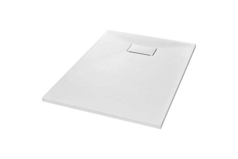 Dusjbrett SMC hvit 100x70 cm - Hvit - Hus & oppussing - Kjøkken & bad - Baderom - Dusjutstyr & tilbehør