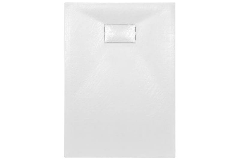 Dusjbrett SMC hvit 100x70 cm - Hvit - Hus & oppussing - Kjøkken & bad - Baderom - Dusjutstyr & tilbehør