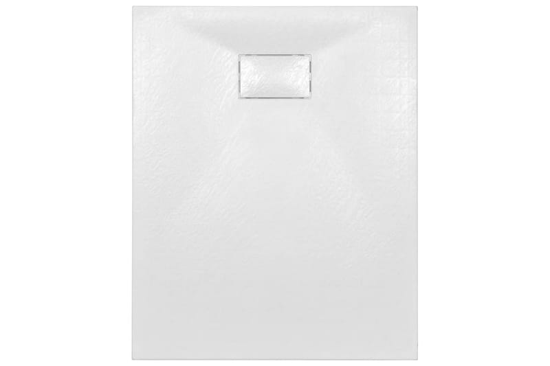 Dusjbrett SMC hvit 100x80 cm - Hvit - Hus & oppussing - Kjøkken & bad - Baderom - Dusjutstyr & tilbehør