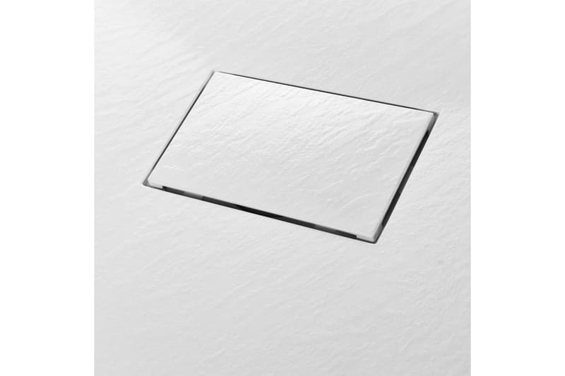 Dusjbrett SMC hvit 100x80 cm - Hvit - Hus & oppussing - Kjøkken & bad - Baderom - Dusjutstyr & tilbehør