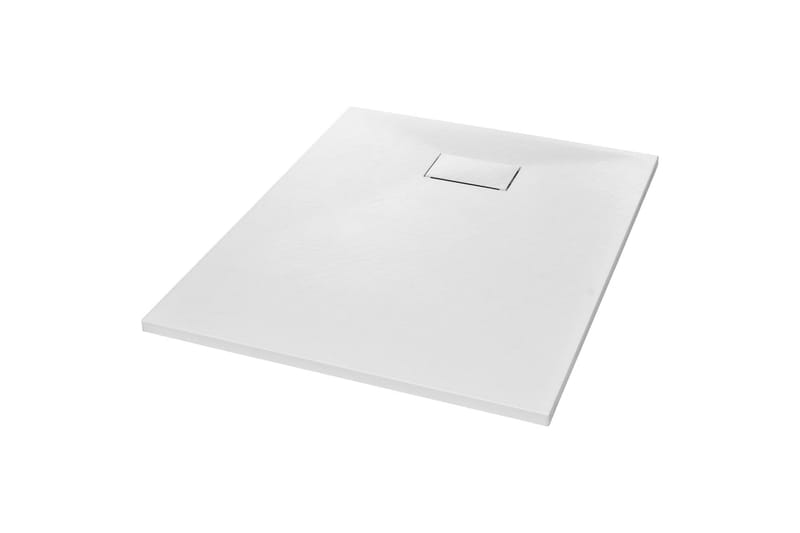 Dusjbrett SMC hvit 100x80 cm - Hvit - Hus & oppussing - Kjøkken & bad - Baderom - Dusjutstyr & tilbehør