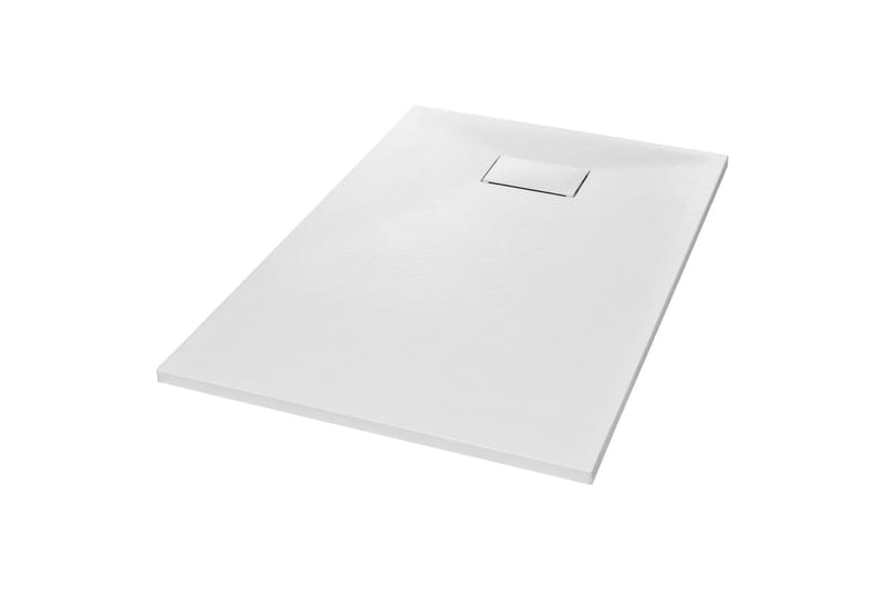 Dusjbrett SMC hvit 120x70 cm - Hvit - Hus & oppussing - Kjøkken & bad - Baderom - Dusjutstyr & tilbehør