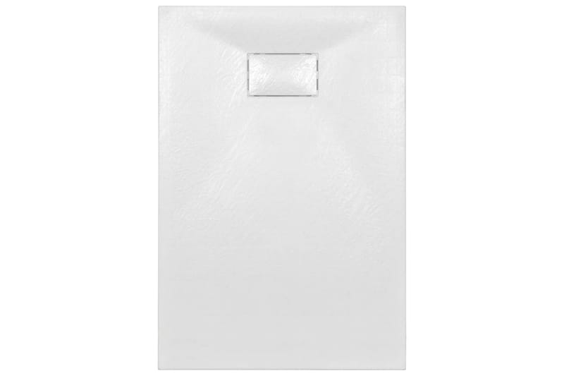 Dusjbrett SMC hvit 120x70 cm - Hvit - Hus & oppussing - Kjøkken & bad - Baderom - Dusjutstyr & tilbehør
