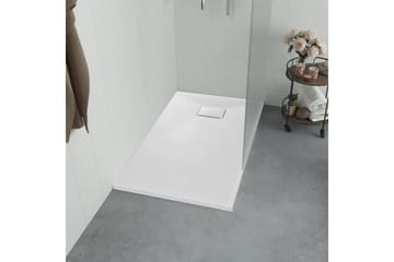 Dusjbrett SMC hvit 120x70 cm - Hvit - Hus & oppussing - Kjøkken & bad - Baderom - Dusjutstyr & tilbehør