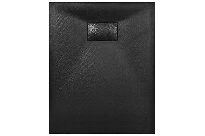 Dusjbrett SMC svart 100x70 cm - Svart - Hus & oppussing - Kjøkken & bad - Baderom - Dusjutstyr & tilbehør