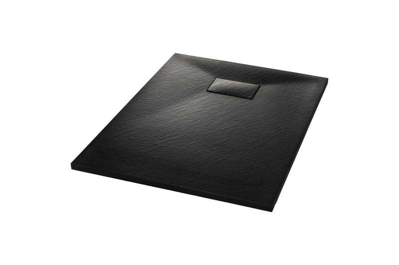 Dusjbrett SMC svart 100x70 cm - Svart - Dusjkar - Øvrig