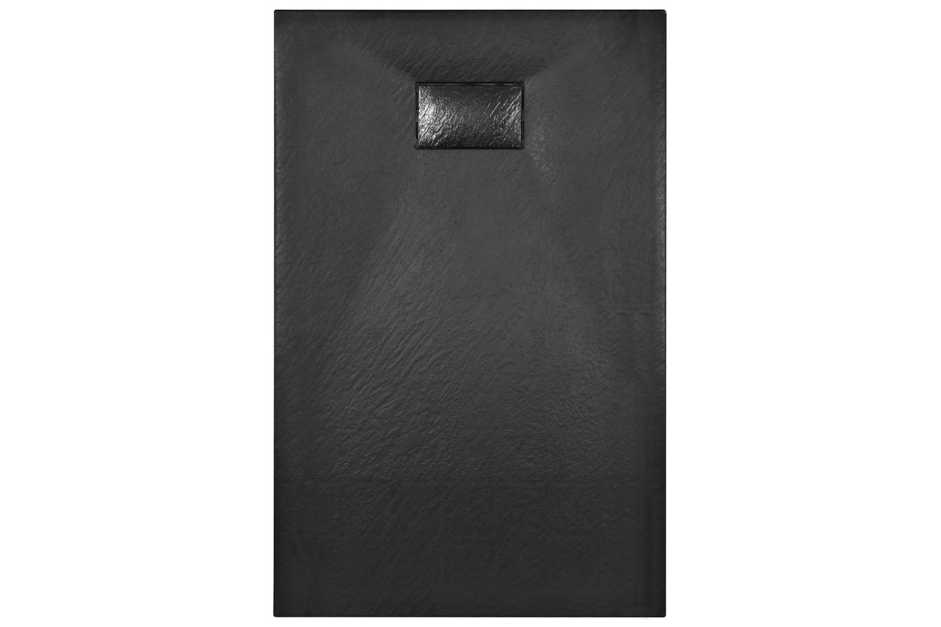 Dusjbrett SMC svart 100x80 cm - Svart - Hus & oppussing - Kjøkken & bad - Baderom - Dusjutstyr & tilbehør
