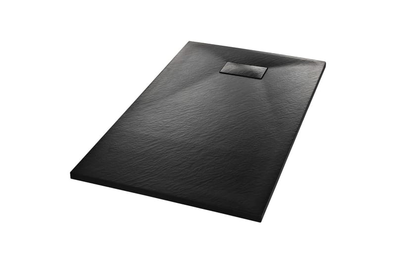 Dusjbrett SMC svart 120x70 cm - Svart - Øvrig - Dusjkar