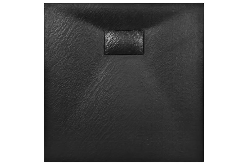 Dusjbrett SMC svart 80x80 cm - Svart - Hus & oppussing - Kjøkken & bad - Baderom - Dusjutstyr & tilbehør
