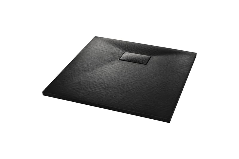 Dusjbrett SMC svart 80x80 cm - Svart - Hus & oppussing - Kjøkken & bad - Baderom - Dusjutstyr & tilbehør