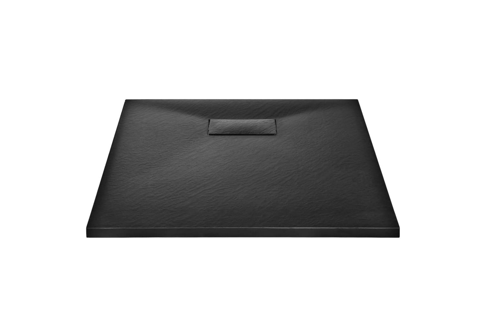 Dusjbrett SMC svart 90x70 cm - Svart - Hus & oppussing - Kjøkken & bad - Baderom - Dusjutstyr & tilbehør