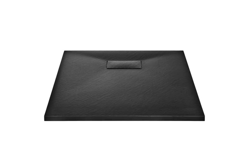Dusjbrett SMC svart 90x70 cm - Svart - Hus & oppussing - Kjøkken & bad - Baderom - Dusjutstyr & tilbehør