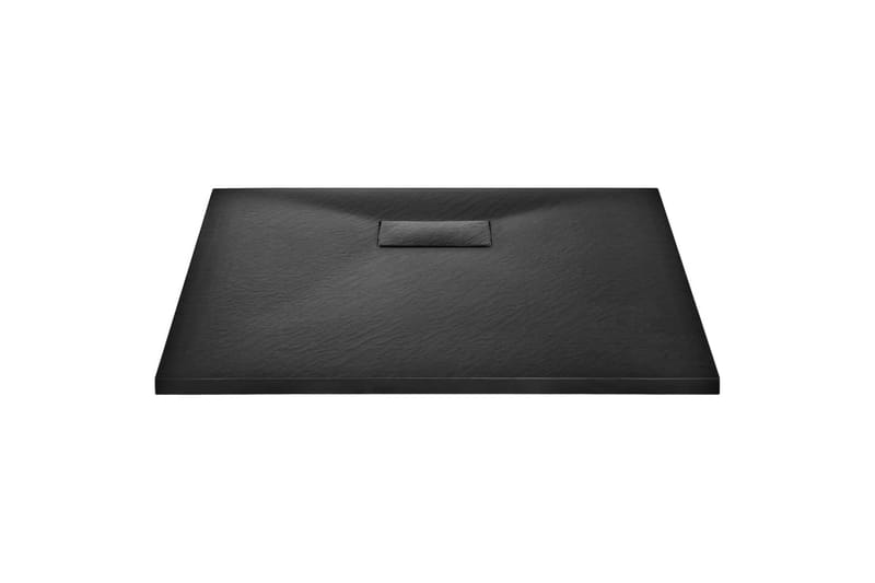 Dusjbrett SMC svart 90x80 cm - Svart - Hus & oppussing - Kjøkken & bad - Baderom - Dusjutstyr & tilbehør