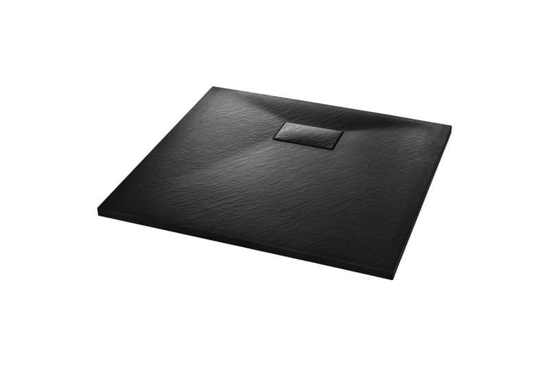 Dusjbrett SMC svart 90x80 cm - Svart - Hus & oppussing - Kjøkken & bad - Baderom - Dusjutstyr & tilbehør