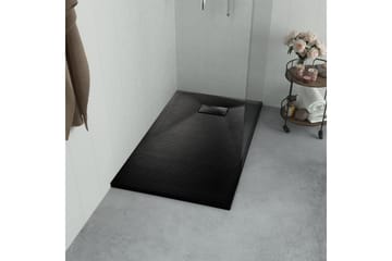 Dusjbrett SMC svart 90x90 cm - Svart - Hus & oppussing - Kjøkken & bad - Baderom - Dusjutstyr & tilbehør