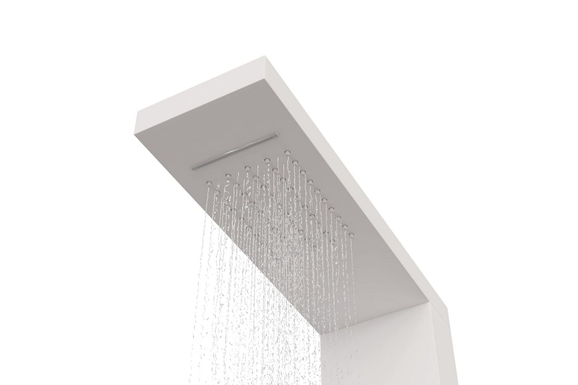 Dusjpanel aluminium hvit - Hus & oppussing - Kjøkken & bad - Baderom - Dusjutstyr & tilbehør