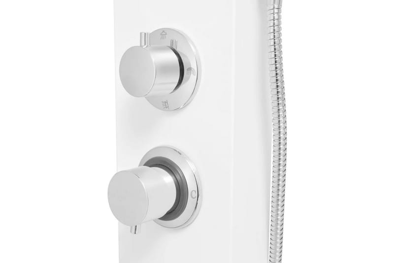 Dusjpanel aluminium matt hvit - Hus & oppussing - Kjøkken & bad - Baderom - Dusjutstyr & tilbehør