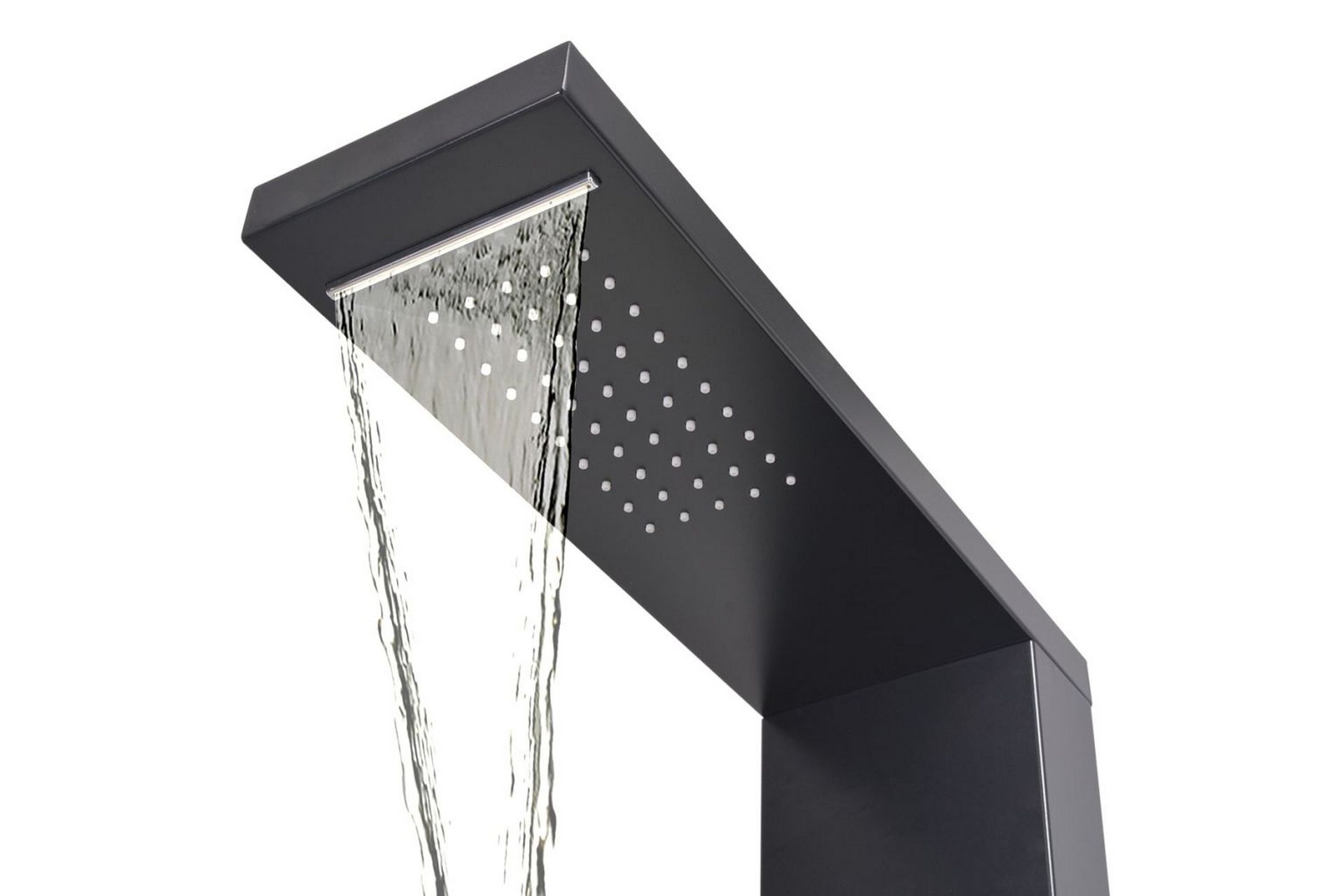 Dusjpanel aluminium matt svart - Hus & oppussing - Kjøkken & bad - Baderom - Dusjutstyr & tilbehør