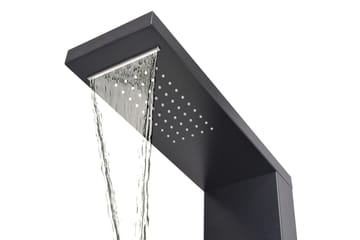 Dusjpanel aluminium matt svart - Hus & oppussing - Kjøkken & bad - Baderom - Dusjutstyr & tilbehør