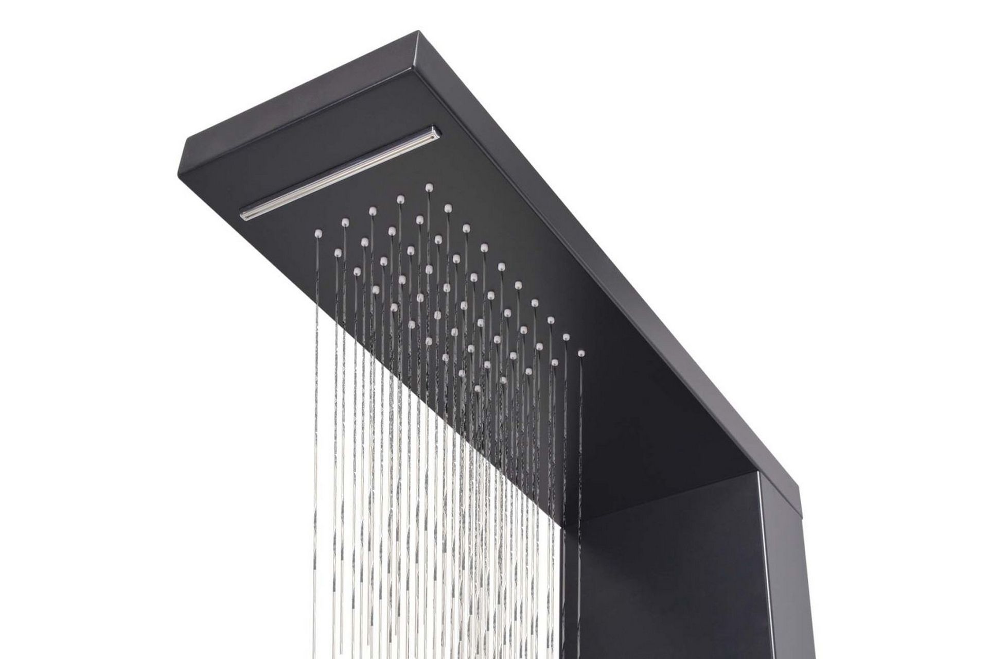 Dusjpanel aluminium matt svart - Hus & oppussing - Kjøkken & bad - Baderom - Dusjutstyr & tilbehør