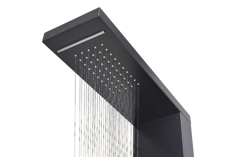 Dusjpanel aluminium matt svart - Hus & oppussing - Kjøkken & bad - Baderom - Dusjutstyr & tilbehør