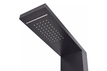Dusjpanel aluminium matt svart - Hus & oppussing - Kjøkken & bad - Baderom - Dusjutstyr & tilbehør