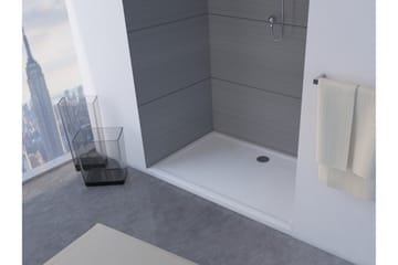 Gyttorp Dusjkar 90x140 cm - hvit - Hus & oppussing - Kjøkken & bad - Baderom - Dusjutstyr & tilbehør