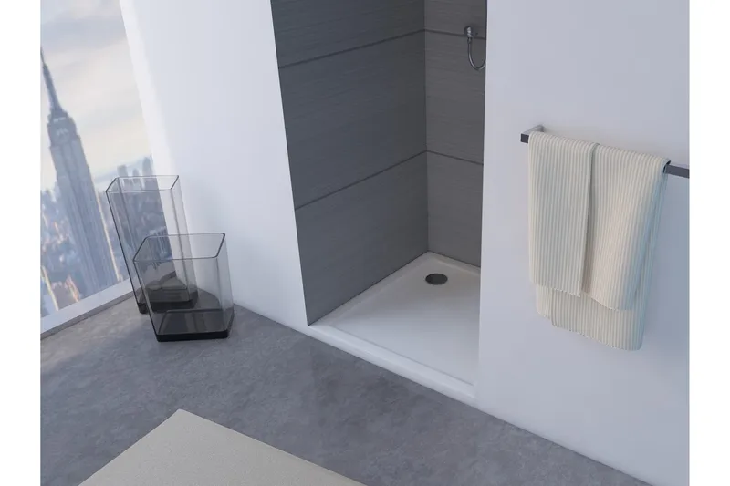 Gyttorp Dusjkar 90x90 cm, hvit