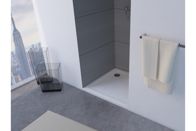 Gyttorp Dusjkar 90x90 cm, hvit