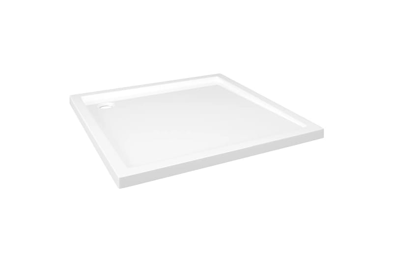 Kvadratisk dusjbrett ABS hvit 80x80 cm - Hvit - Hus & oppussing - Kjøkken & bad - Baderom - Dusjutstyr & tilbehør