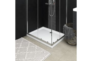 Rektangulært dusjbrett ABS 70x90 cm - Hvit - Hus & oppussing - Kjøkken & bad - Baderom - Dusjutstyr & tilbehør