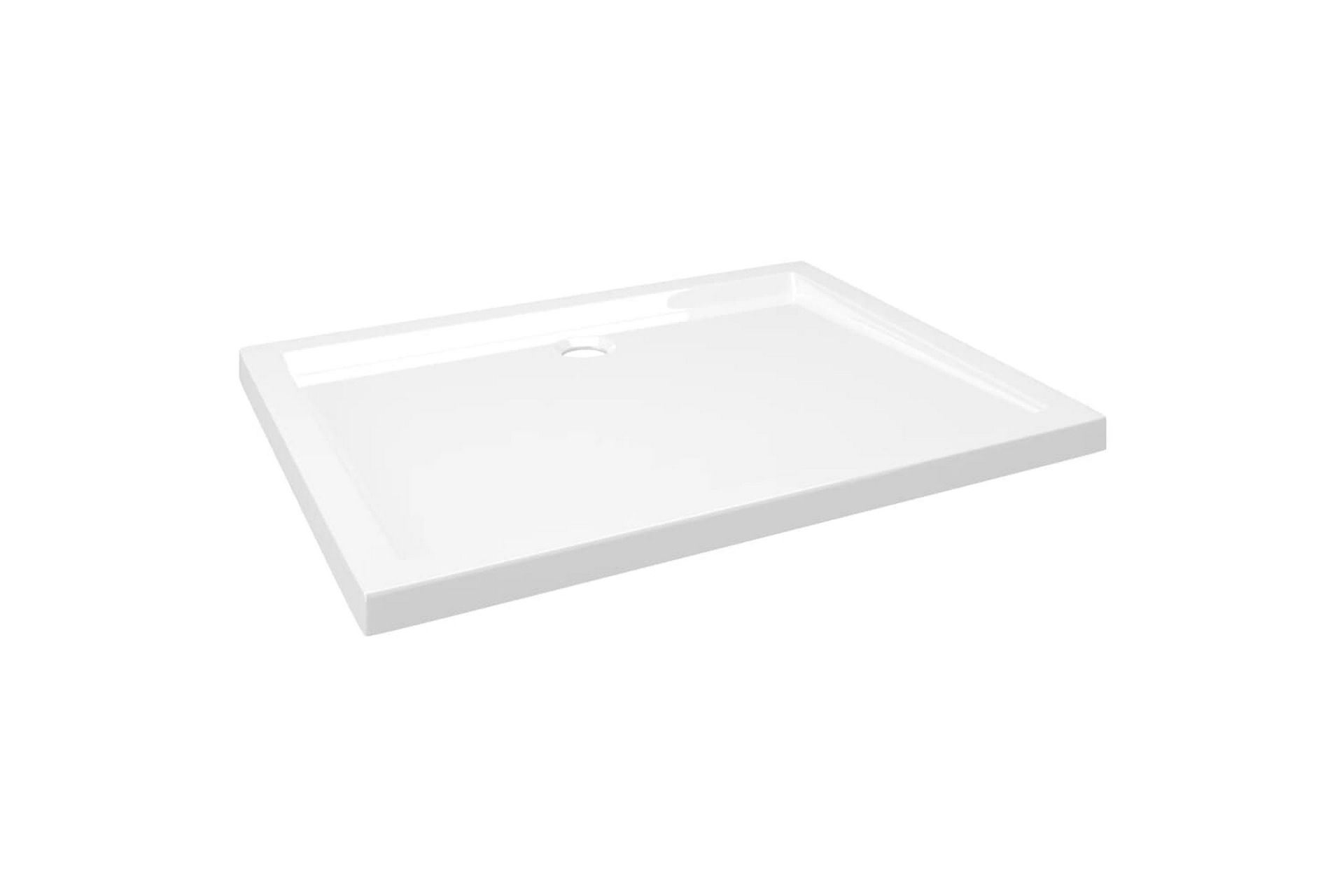 Rektangulært dusjbrett ABS 70x90 cm - Hvit - Hus & oppussing - Kjøkken & bad - Baderom - Dusjutstyr & tilbehør