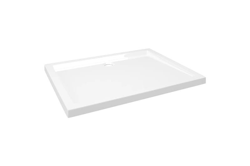 Rektangulært dusjbrett ABS 70x90 cm - Hvit - Hus & oppussing - Kjøkken & bad - Baderom - Dusjutstyr & tilbehør